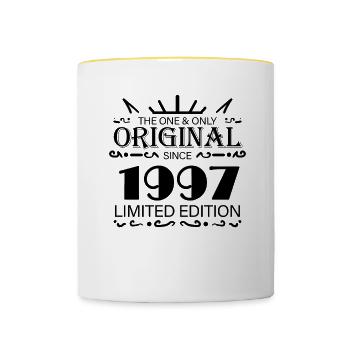 1997 - Year 1997 - Year 1997 - Contrasting Mug - white/yellow - Front