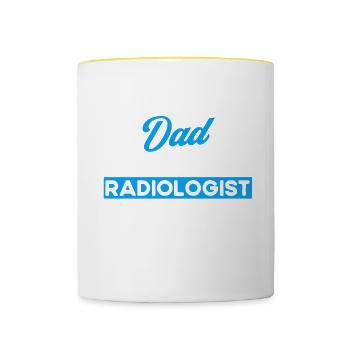 Radiology Radiologist Radiology Technician - Contrasting Mug - white/yellow - Front