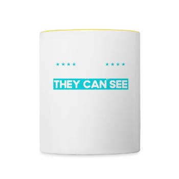 Radiology Radiologist Radiology Technician - Contrasting Mug - white/yellow - Front