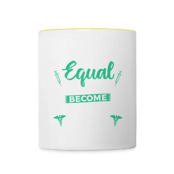 Seuls les meilleurs deviennent infirmières correctionnelles RN - Mug contrasté - blanc/jaune - Devant