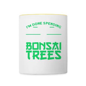 Bonsai Tree Gift Japan Bonsai Garden - Contrasting Mug - white/yellow - Front