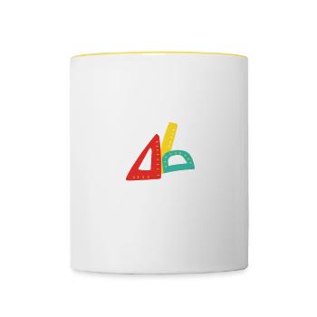 Calculate Kindness Into Every Equation 2 - Contrasting Mug - white/yellow - Front