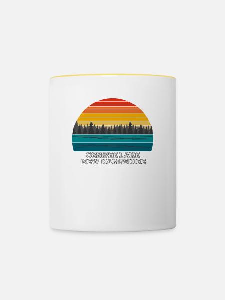 Ossipee Lake New Hampshire - Tasse zweifarbig - Weiß/Gelb