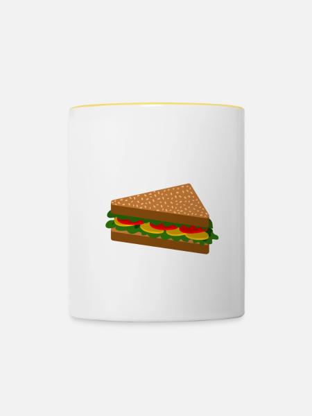 Expert Sandwich Maker 2 - Tasse zweifarbig - Weiß/Gelb