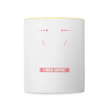 I'm An Orthopedic Surgeon Of Course I Talk To - Mug contrasté - blanc/jaune - Devant