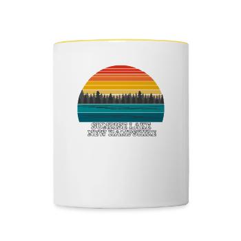 Sunrise Lake New Hampshire - Contrasting Mug - white/yellow - Front