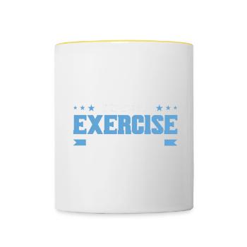 Physiothérapie Physiothérapeute Physiothérapeute - Mug contrasté - blanc/jaune - Devant