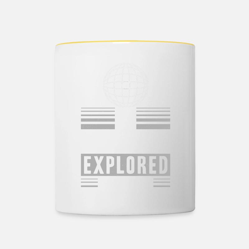 Nordkap/ North Cape team Conception aller-retour - Mug contrasté - blanc/jaune