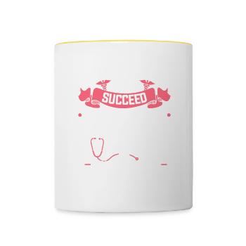Try Doing What Your Orthopedic Surgeon Told You To - Contrasting Mug - white/yellow - Front