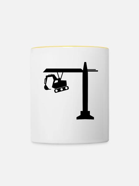 Engineer Ingenieur Bauleiter - Tasse zweifarbig - Weiß/Gelb