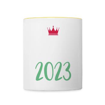 Jga 2023 Junggesellenabschied - Tasse zweifarbig - Weiß/Gelb - Vorne