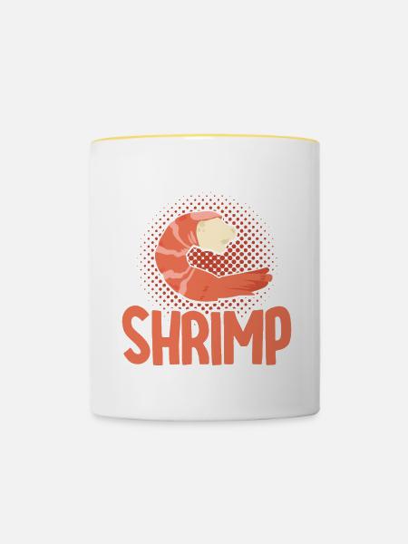 Meeresfrüchte Liebhaber Geschenk Meeresfrüchte - Tasse zweifarbig - Weiß/Gelb