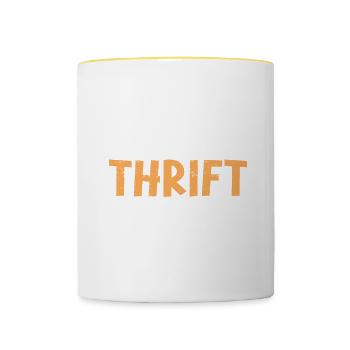 Vente à la ferme Thrifting - Mug contrasté - blanc/jaune - Devant