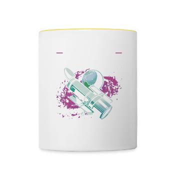 Stargazer Poison Cosmology Stargazing - Contrasting Mug - white/yellow - Front