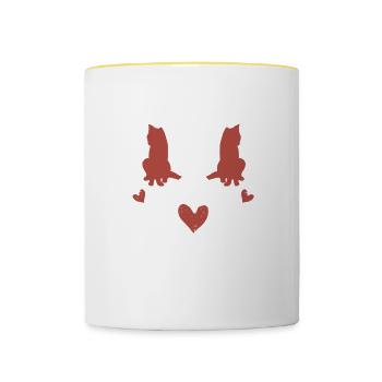 Ceramic Oven Cermaicist Ceramic Clay Oven Pot - Contrasting Mug - white/yellow - Front