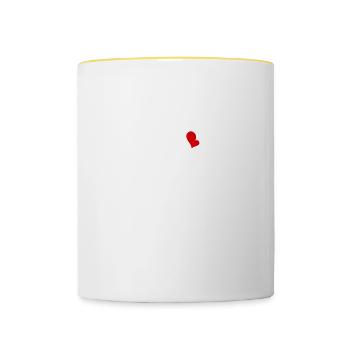 We Still Do Since 1928 Wedding Anniversary - Contrasting Mug - white/yellow - Front