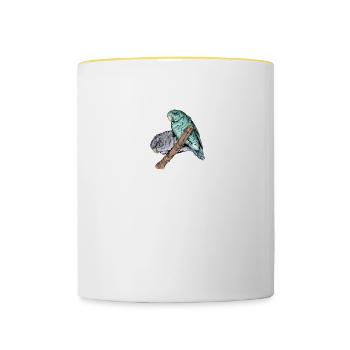 Katharinasittich I Sittich ZiervogelMotiv für - Tasse zweifarbig - Weiß/Gelb - Vorne