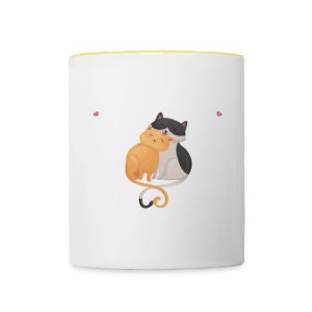 The Perfect Couple For 84 Years Wedding - Contrasting Mug - white/yellow - Front