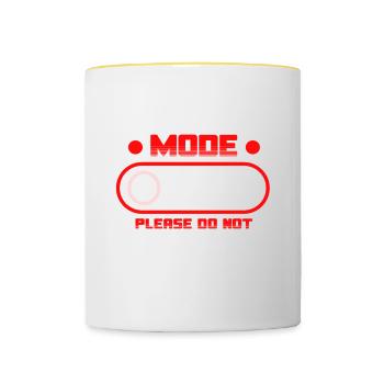 Archery Mode On Please Do Not Disturb - Tasse zweifarbig - Weiß/Gelb - Vorne