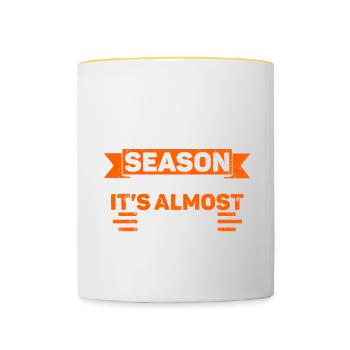 Tax Season Cpa Accountant Gift Tax Day - Contrasting Mug - white/yellow - Front