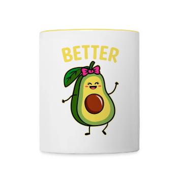 Better half - Contrasting Mug - white/yellow - Front
