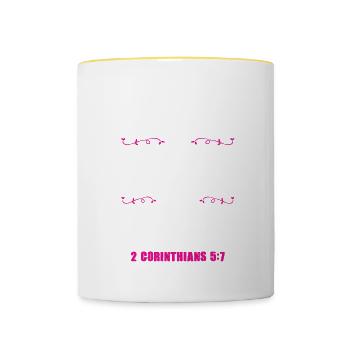 Bible Trust - Contrasting Mug - white/yellow - Front