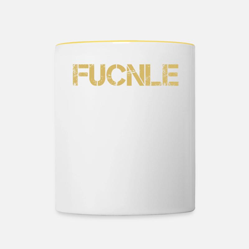 Définition du foncle - Mug contrasté - blanc/jaune