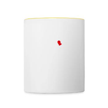 Nous le faisons toujours depuis l’anniversaire de mariage 2022 - Mug contrasté - blanc/jaune - Devant