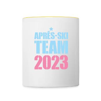 Après-Ski 2023 - Contrasting Mug - white/yellow - Front