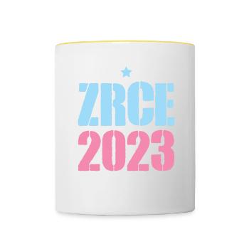 Zrce 2023 - Tasse zweifarbig - Weiß/Gelb - Vorne