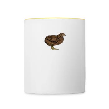 Araucana Hühner I Hühnerrasse Huhn Motiv für - Tasse zweifarbig - Weiß/Gelb - Vorne