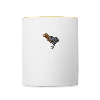 Araucana Hühner I Hühnerrasse Huhn Motiv für - Tasse zweifarbig - Weiß/Gelb - Vorne