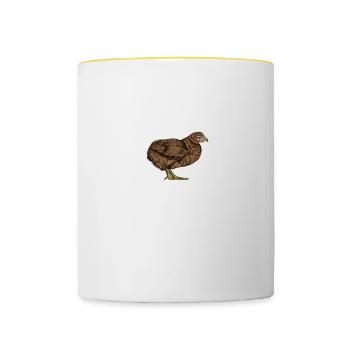 Araucana Hühner I Hühnerrasse Huhn Motiv für - Tasse zweifarbig - Weiß/Gelb - Vorne