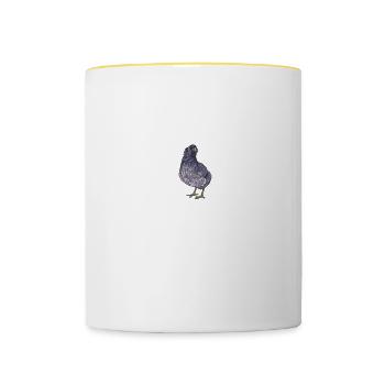 Araucana Hühner I Hühnerrasse Huhn Motiv für - Tasse zweifarbig - Weiß/Gelb - Vorne