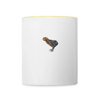 Araucana Hühner I Hühnerrasse Huhn Motiv für - Tasse zweifarbig - Weiß/Gelb - Vorne