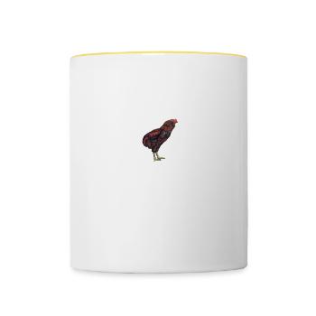Araucana Hühner I Hühnerrasse Huhn Motiv für - Tasse zweifarbig - Weiß/Gelb - Vorne