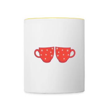 Tea lovers and chai drinkers Chai Tea Party - Contrasting Mug - white/yellow - Front