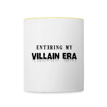 The era of villains begins - Contrasting Mug - white/yellow - Front