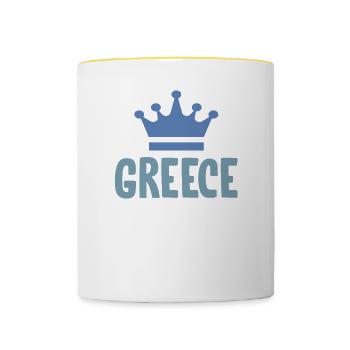 Greece 2023 Krona - Contrasting Mug - white/yellow - Front