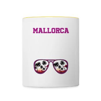 Mallorca 23 Trikot 2023 - Tasse zweifarbig - Weiß/Gelb - Vorne