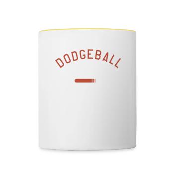 Dodgeball Skills Loading Dodgeball Player - Contrasting Mug - white/yellow - Front