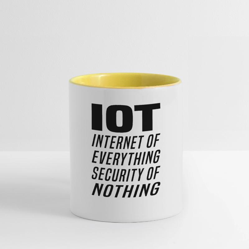 Internet Des Objets IOT Programmeur Admin IT Mug contrasté