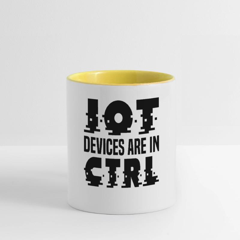 Internet Des Objets IOT Programmeur Admin IT Mug contrasté