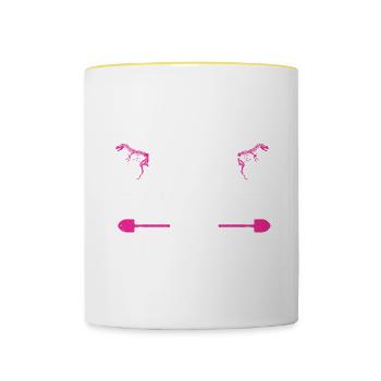 Archaeologist Gift Archaeology - Contrasting Mug - white/yellow - Front