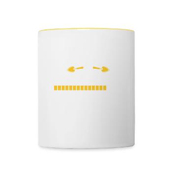Archaeologist Gift Archaeology - Contrasting Mug - white/yellow - Front