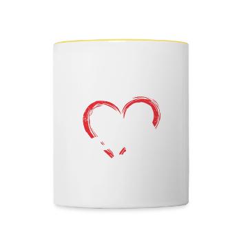 Biologiste Cadeau Biologie - Mug contrasté - blanc/jaune - Devant