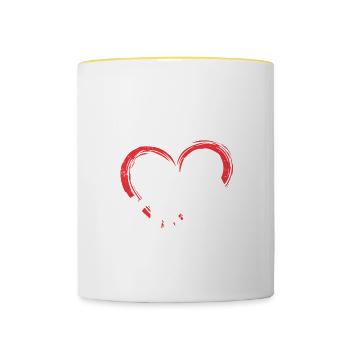 Biologiste Cadeau Biologie - Mug contrasté - blanc/jaune - Devant