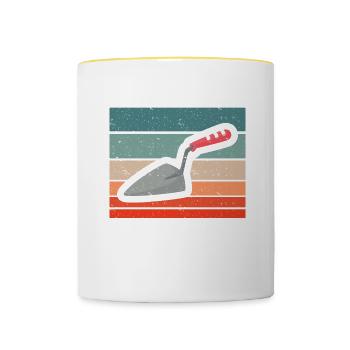 Mason Gift Profession Saying Mason - Contrasting Mug - white/yellow - Front