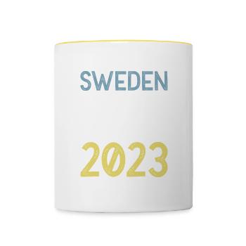 Sweden 2023 Krona - Contrasting Mug - white/yellow - Front