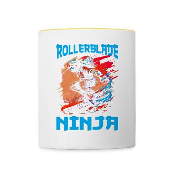 Rollerblade Ninja 6 - Contrasting Mug - white/yellow - Front